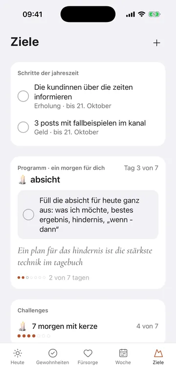 Alba - Ziele